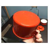 Vintage Railroad? Enamel Stacking Lunch Pail