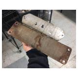 (2) Vintage Metal Railroad Build Plates - GSI & Morgan Guaranty Trust