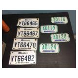 Smaller ATV/Bicycle Style - Embossed Metal License Plates