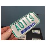 Smaller ATV/Bicycle Style - Embossed Metal License Plates