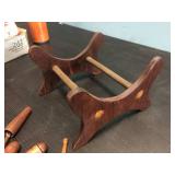 Vintage Sewing Pin Cushions & Wooden Thread Bobbins