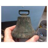 Group Vintage Metalwares - Bells - Brass - Box with 1834 Coin