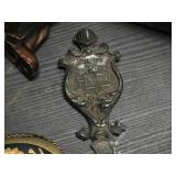 Group Vintage Metalwares - Bells - Brass - Box with 1834 Coin