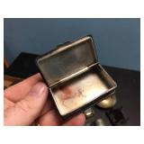 Group Vintage Metalwares - Bells - Brass - Box with 1834 Coin