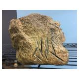 Indian Chief - Carved Stone - Signed