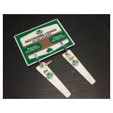 Shamrock - Porcelain/Enamel Restroom Signs/Keys