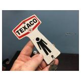 Vintage Texaco - Porcelain Restroom Keys - Wow!
