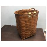 Vintage Woven Trappers Basket 16" x 13" x 20" - Neat!