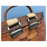 Vintage Woven Trappers Basket 16" x 13" x 20" - Neat!