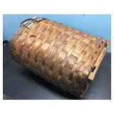 Vintage Woven Trappers Basket 16" x 13" x 20" - Neat!