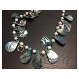 (2) Necklace - Freshwater Cultured Pearls & Abalone/Pearls/Hematite