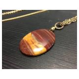 (2) Necklace - Tiger Eye & Fresh Water Pearl/Jasper