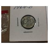 1884 V Nickel - 1964 Dimes - Pennies - Half Dollar