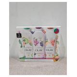 OLAY ESSENTIAL BOTANICALS BODY WASH 3PK.