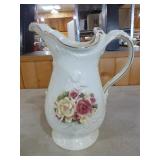 Ceramic Rose Décor Pitcher