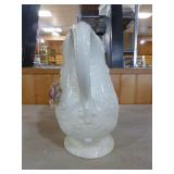 Ceramic Rose Décor Pitcher