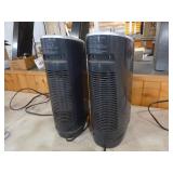 2 Lasko Oscillating Ceramic Tower Heaters