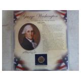 United States Presidents Coin Collection and George Washington Stamp and Coins