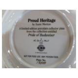 6 Danbury Mint Pride of Budweiser and Bass Beauties Decorative Plates