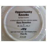 6 Danbury Mint Pride of Budweiser and Bass Beauties Decorative Plates