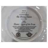 10 Bradford Exchange Titanic: Queen of the Ocean Decorative Plates