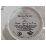 10 Bradford Exchange Titanic: Queen of the Ocean Decorative Plates