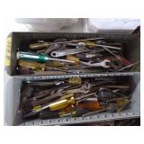 5 Metal Bins of Assorted Tools