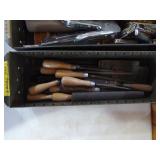 5 Metal Bins of Assorted Tools