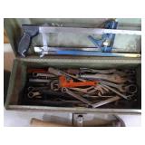 3 Metal Toolboxes with Assorted Tools