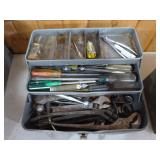 3 Metal Toolboxes with Assorted Tools