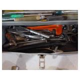 3 Metal Toolboxes with Assorted Tools