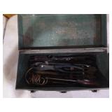 2 Metal Toolboxes with Some Tools