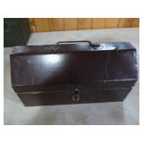 2 Metal Toolboxes with Some Tools