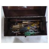 2 Metal Toolboxes with Some Tools