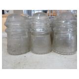 18 Vintage Insulators in Metal Wire Milk Crate