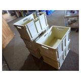 5 Stackable Storage Crates