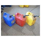 3 Gas Cans with Nozzles