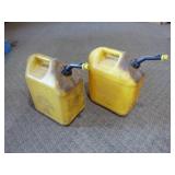 2 Diesel Gas Cans with Nozzles