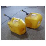 2 Diesel Gas Cans with Nozzles