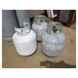 3 LP 20 Gallon Tanks