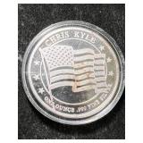 1 TROY OZ .999 FINE SILVER CHRIS KYLE ROUND IN AIRTITE