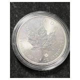 2015 CANADIAN MAPLE LEAF 1 TROY OZ .9999 FINE SILVER IN AIRTITE