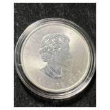 2015 CANADIAN MAPLE LEAF 1 TROY OZ .9999 FINE SILVER IN AIRTITE