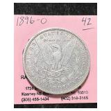 1896-O US MORGAN SILVER DOLLAR