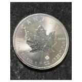 2022 CANADIAN MAPLE LEAF 1 TROY OZ .9999 FINE SILVER