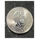 2022 CANADIAN MAPLE LEAF 1 TROY OZ .9999 FINE SILVER