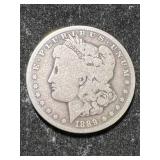 1889-O US MORGAN SILVER DOLLAR