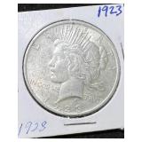 1923 US PEACE SILVER DOLLAR