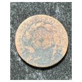 1823 US CORONET HEAD LARGE CENT