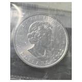 2022 CANADIAN MAPLE LEAF 1 TROY OZ .9999 FINE SILVER